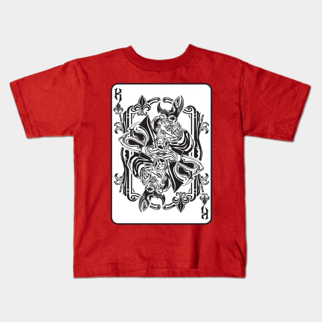 Bow to your king Kids T-Shirt by exit65